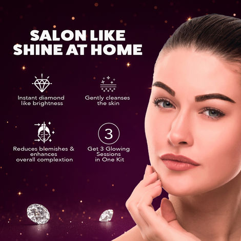 Buy Nature's Essence Brightening Diamond Facial Kit Online | Purplle