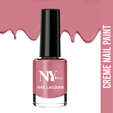 NY Bae Creme Nail Enamel - Pepperoni Pizza 5 (6 ml) | Pink | Rich Pigment | Chip-proof | Long lasting | Quick Drying | Cruelty Free