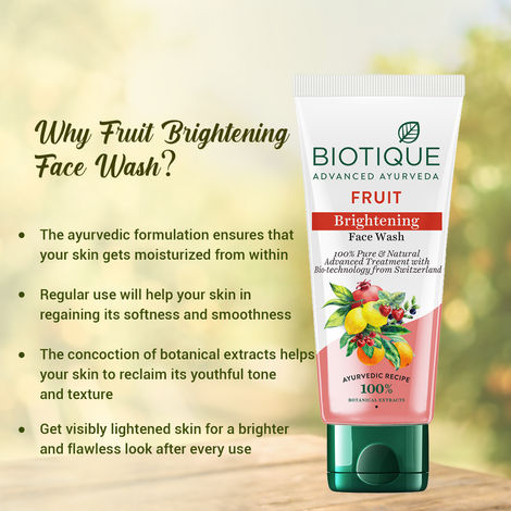 Biotique Fruit Brightening Face Wash 100 ml