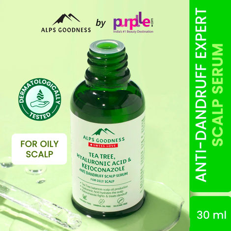 Alps Goodness Tea Tree Oil, Hyaluronic Acid & Ketoconazole Anti Dandruff Scalp Serum For Oily Scalp (30 ml)