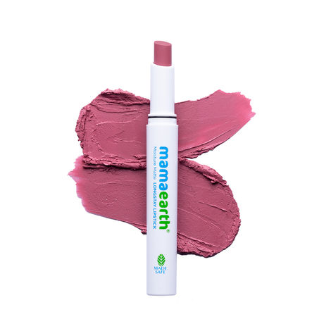 Mamaearth Moisture Matte Longstay Lipstick with Avocado Oil & Vitamin E for 12 Hour Long Stay - 08 Pink Tulip - 2 g