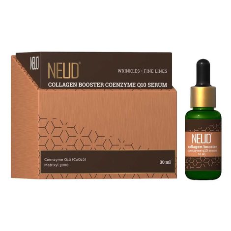 NEUD Collagen Booster Coenzyme Q10 Serum With Matrixyl 3000 and Aloe Vera - 1 Pack (30ml)