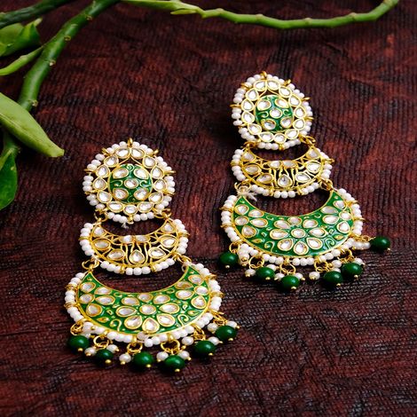 Buy Crunchy Fashion Oxidized Silver Drop Jhumki Jhumka Earrings Online |  Purplle