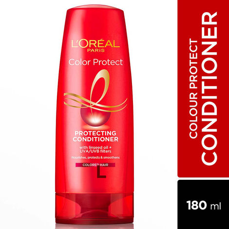 L'Oreal Paris Conditioner, Vibrant & Revived Colour, For Colour-treated Hair, Colour Protect, 180ml