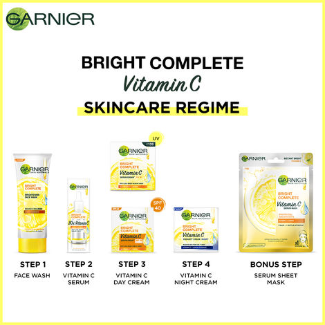Garnier Bright Complete VITAMIN C YOGHURT Night Cream 40g