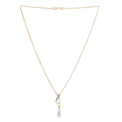 Estele Gold Plated Gorgeous Designer Pendant Set With Austrian