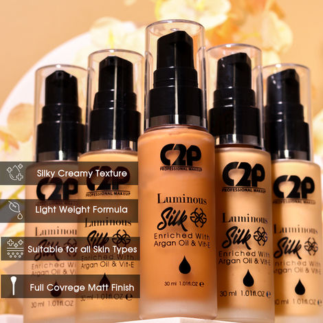 C2P Pro Flawless Liquid Luminous Silk Foundation Enriched with