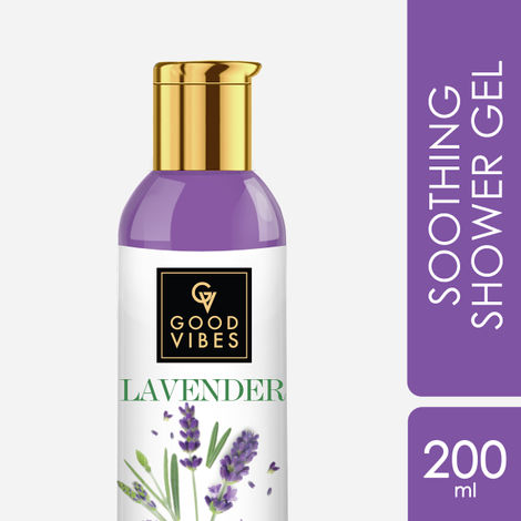 Good Vibes Lavender Soothing Shower Gel | Moisturizing, Refreshing | No Parabens, No Animal Testing (200 ml)