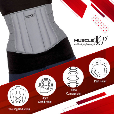 MuscleXP DrFitness+ Lumber Sacral Belt, Back Support Belt With