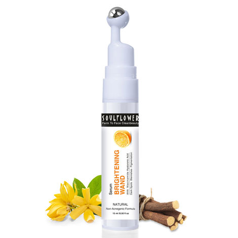 Soulflower Brightening Wand  Niacinamide & For Dark Spots & Hyperpigmentation, 15ml