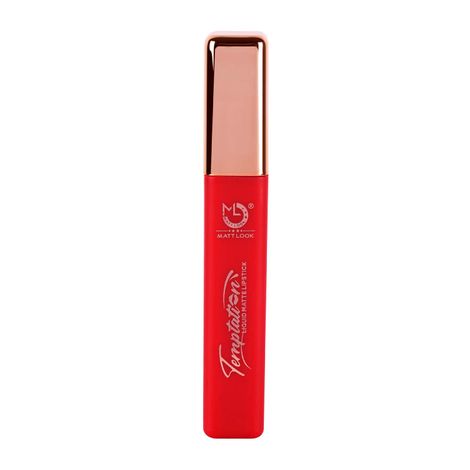 Matt look Lip Makeup Temptation Liquid Matte Lipstick, Roast Pink (12ml)