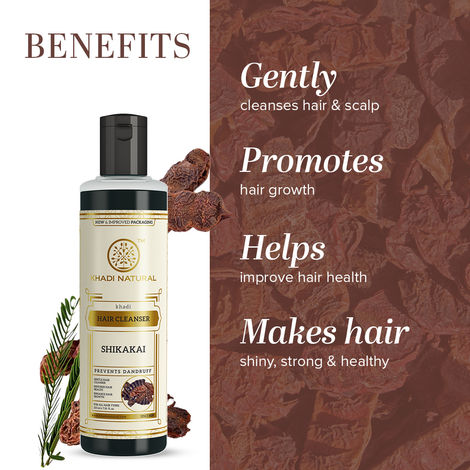 Buy Khadi Natural Shikakai Herbal Hair Cleanser | Prevents Dandruff - 210 ml - Purplle
