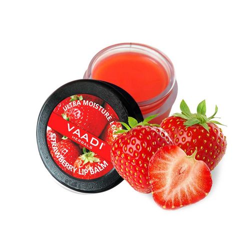 Vaadi Herbals Lip Balm - Strawberry & Honey (6 gms)