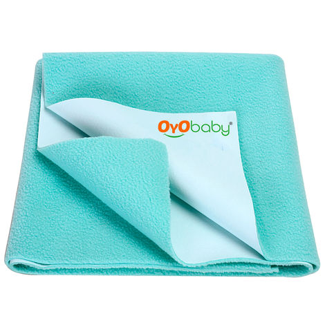 OYO Baby Waterproof Bed Protector Baby Dry Sheet, Extra Large, Sea Green (140 cm x 200 cm)