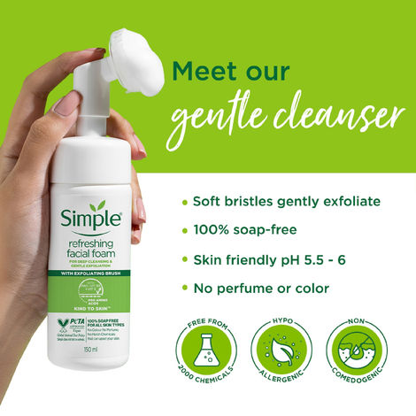 Simple foam new arrivals cleanser