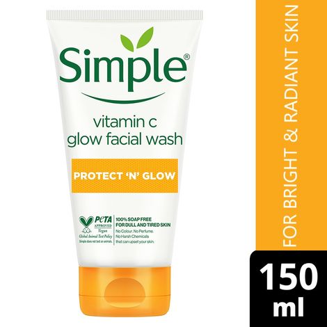Simple Protect N Glow Vitamin C Facial Wash, 150ml