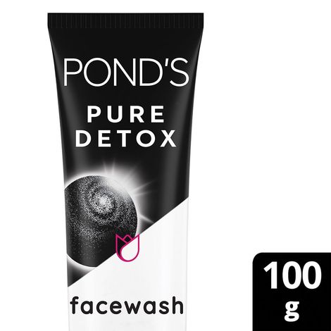 Pond's Pure Detox Anti-Pollution Purity Face Wash With Activated Charcoal (100 gm) | Removes dirt | Brightens| Anti- Pigmentation