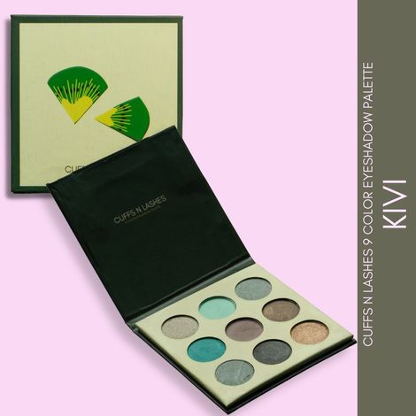 Cuffs N Lashes 9 Color Eyeshadow Palette, Kivi