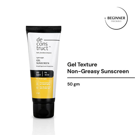 Deconstruct Lightweight Gel Sunscreen- SPF 55+ and PA+++ (50 g)