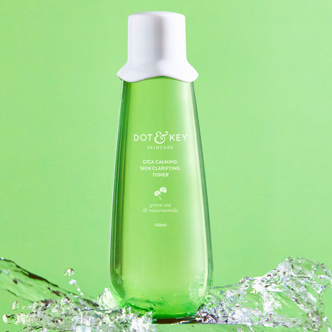 Dot & Key Cica Calming Skin Clarifying Toner with Green Tea & Niacinamide | For Acne, Oily & Sensitive Skin | 150ml