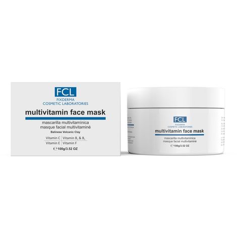 Fixderma Cosmetic Laboratories Multivitamin Face Mask Enriched With Vitamins, Improves Skin Texture & Dullness, Nourishing Face Mask, Youthful Glowing Skin, Paraben And Sulphate Free - 100G