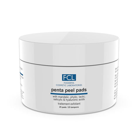 Fixderma Cosmetic Laboratories Penta Peel Pads Refining Peel Treatment, Removes Dead Cells and Even Tone Skin 25 Pads Pack 100gm