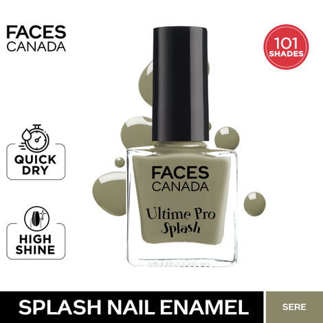 Faces Canada Ultime Pro Splash Nail Paint (Black Beauty 15) Price - Buy  Online at ₹110 in India