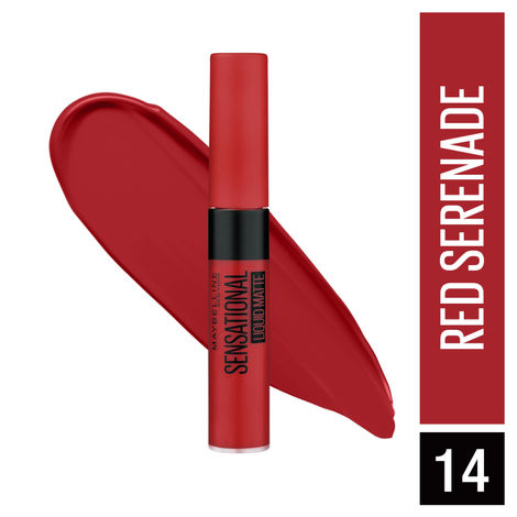 Maybelline New York Sensational Liquid Matte Lipstick 14 Red Serenade (7 ml)