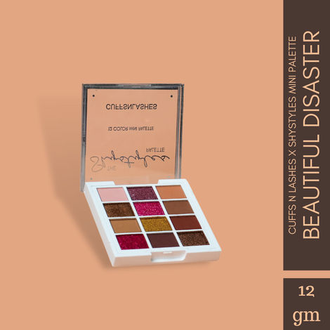 Cuffs n Lashes x Shystyles | The Shystyles Palette | 12 Color Mini Palette - Beautiful Disaster