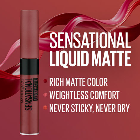 Maybelline New York Sensational Liquid Matte Lipstick 21 Nude Nuance