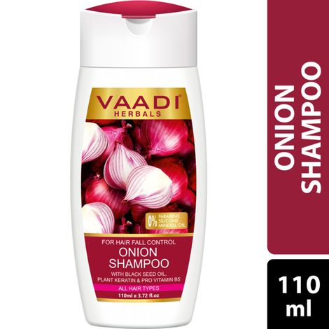 Vaadi Herbals Onion Shampoo for Hair Growth & Hair Fall Control With Plant Keratin & D Panthenol (350 ml)