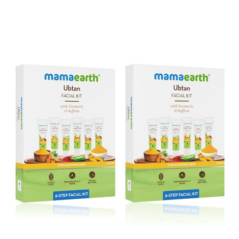 Mamaearth Ubtan Facial Kit with Turmeric Saffron for Glowing