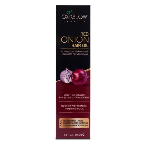 OxyGlow Herbals Onion oil, 100g, Promotes Hair growth, Anti-dandruff