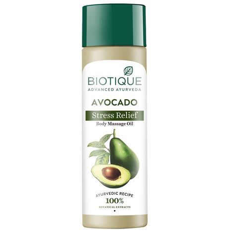 Biotique Avocado Stress Relief Body Massage Oil (200 ml)