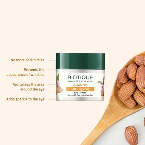 Biotique Almond Anti Ageing Eye Cream 15G