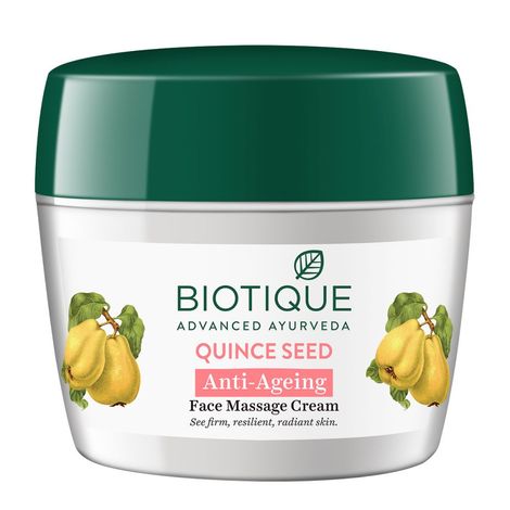 Biotique Quince Seed Anti-Ageing Face Massage Cream 175gm Eco Jar