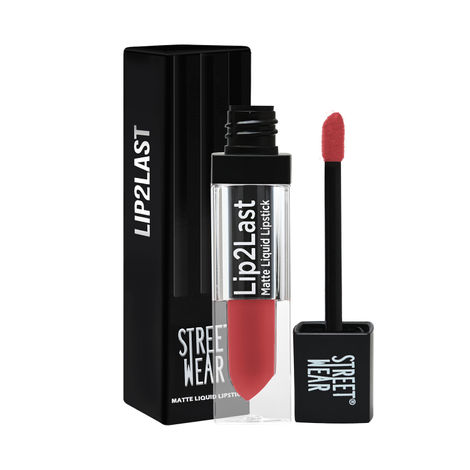 STREET WEAR® Lip2Last -JOMO Nude (Nude) - 5 ml -Matte Liquid Lipstick, Transferproof, Smudgeproof, Mask Friendly, Non-Drying Formula, Full Coverage, Professional Grade Pigments, Featherweight Formulation, Enriched With Vitamin E - Lasts AM To PM!