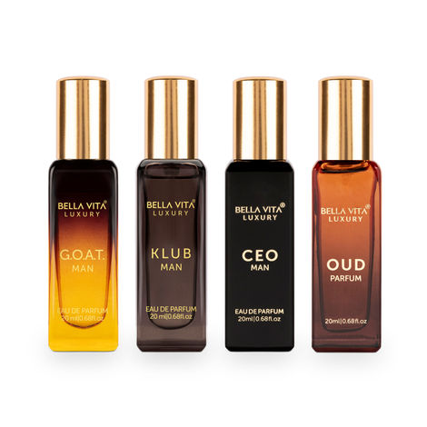 Bella Vita Organic Luxury Perfumes Gift Set for Men 4x20 ml