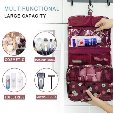 House of Quirk Hanging Travel Toiletry Bag Cosmetic Bag Portable - Main Image