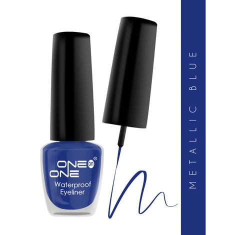 ONE on ONE 24 Hrs Long Lasting & Waterproof Eyeliner, Metallic Blue (5 ml)