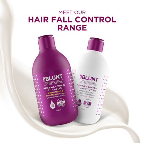 BBLUNT Hair Fall Control Shampoo with Pea Protein Caffeine for