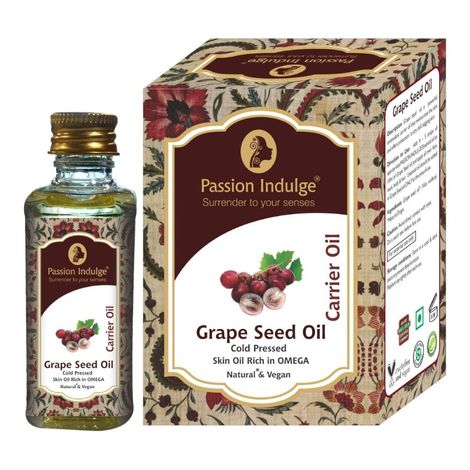 Passion Indulge GRAPE SEED Carrier oil for skin care 60ML