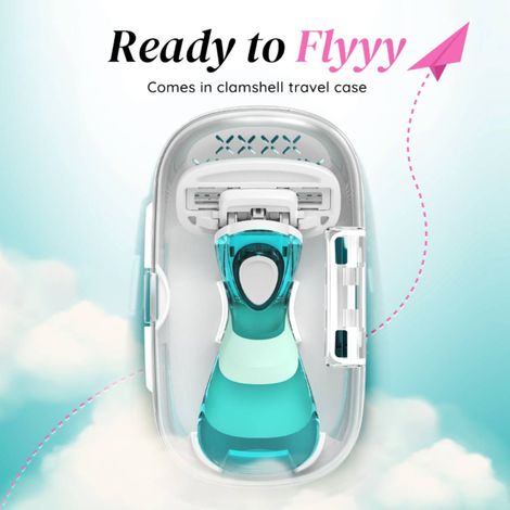 LetsShave Evior Flyyy Compact Razor for Women with Travel Case 3