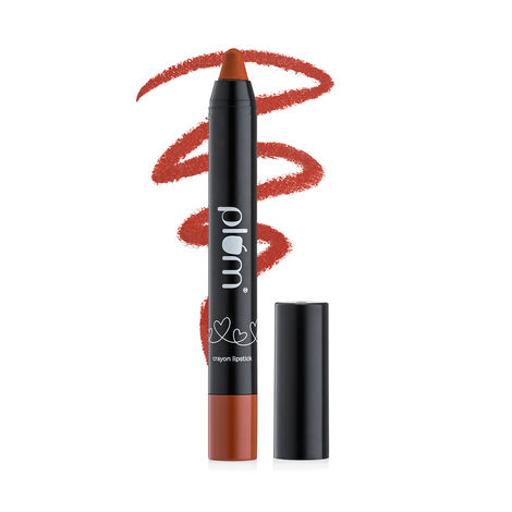 Plum Twist & Go Matte Lipstick | Ceramides + Hyaluronic Acid | Airbrushed Finish | Long Lasting | 100% Vegan & Cruelty-Free | Peachy Woman - 122 (Coral Nude)