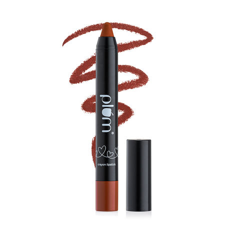 Plum Twist & Go Matte Lipstick | Ceramides + Hyaluronic Acid | Airbrushed Finish | Long Lasting | 100% Vegan & Cruelty-Free | She's All Tan - 123 (Nude Brown)