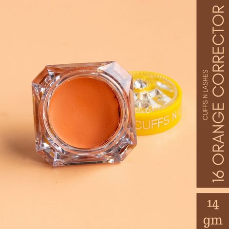 Cuffs N Lashes Cover Pots, Concealer, Orange Corrector - Shade -16