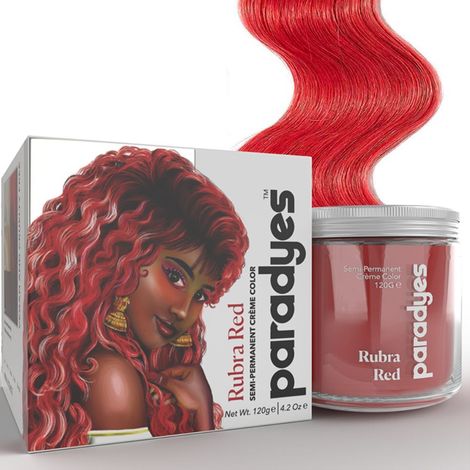Paradyes Ammonia Free Rubra Red Semi-permanent Hair Color jar only (120 g)