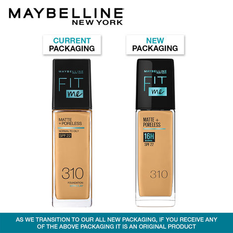 Maybelline New York Fit Me Matte + Poreless Foundation Makeup,  Ultra-Lightweight Formula Controls Shine, for Normal to Oily Skin, Sun Beige,  310, 30 ml : : Beauty & Personal Care