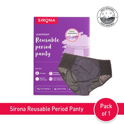 Sirona Reusable Period Panties for Women (XL Size) for 360 Degree Coverage  & Leak-proof Protection