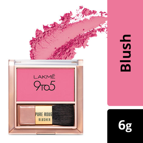 Lakme 9 To 5 Pure Rouge Blusher - Pretty Pink ( 6 g)